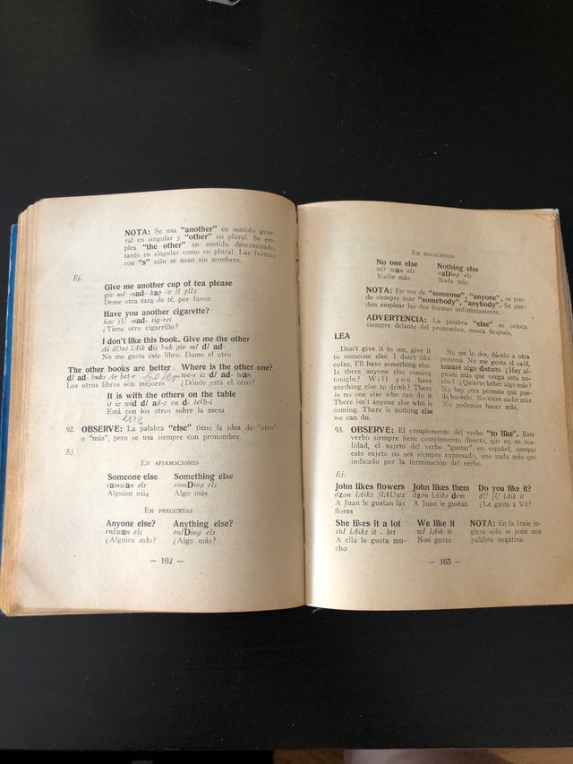 Libro antiguo para aprender ingles