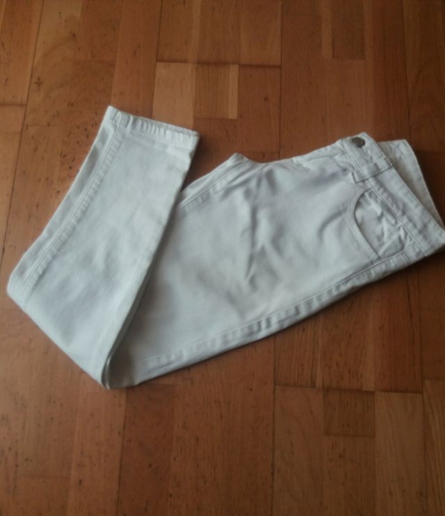 Pantalon Vaquero Blanco