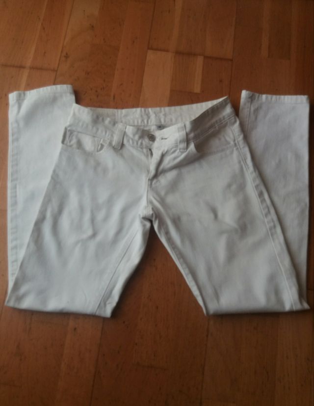 Pantalon Vaquero Blanco