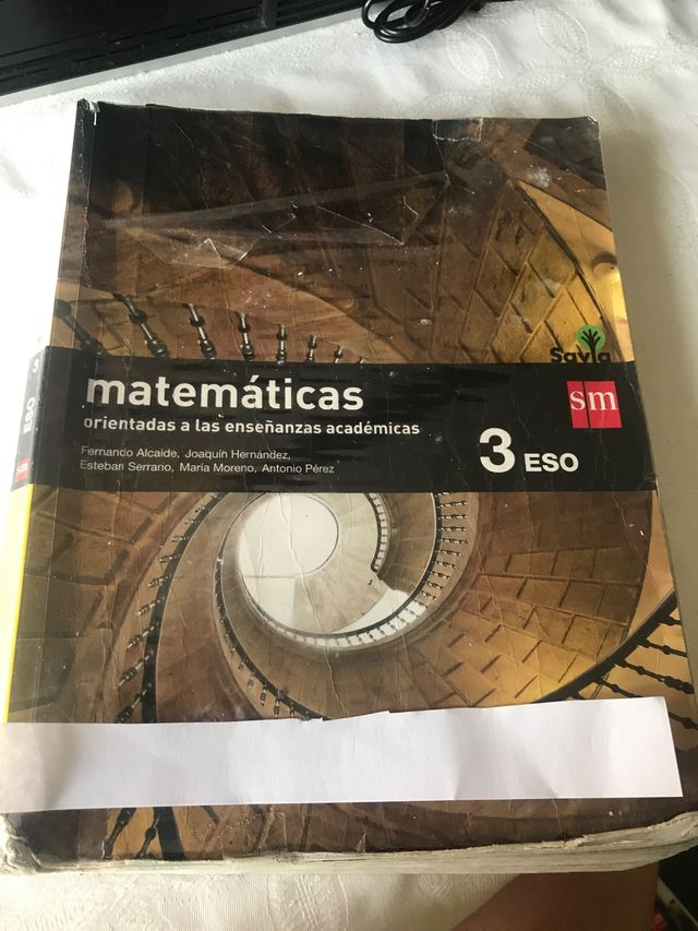 Libro matemáticas 3 eso