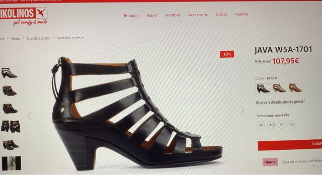 Zapato esclava Pikolinos