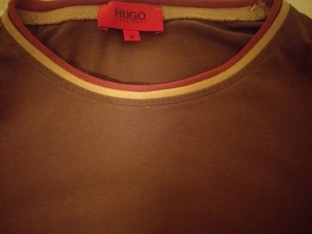 Camiseta marrón manga larga Hugo Boss