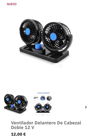 Ventilador Delantero De Cabezal Doble 12 V