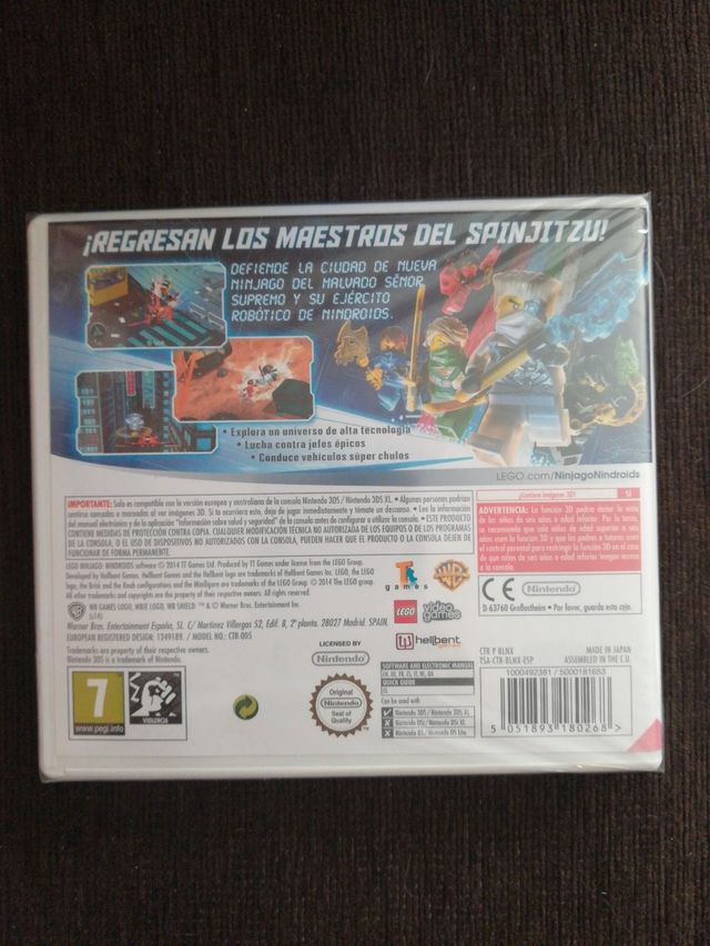 Lego Ninjago Nindroids 3DS Nuovo