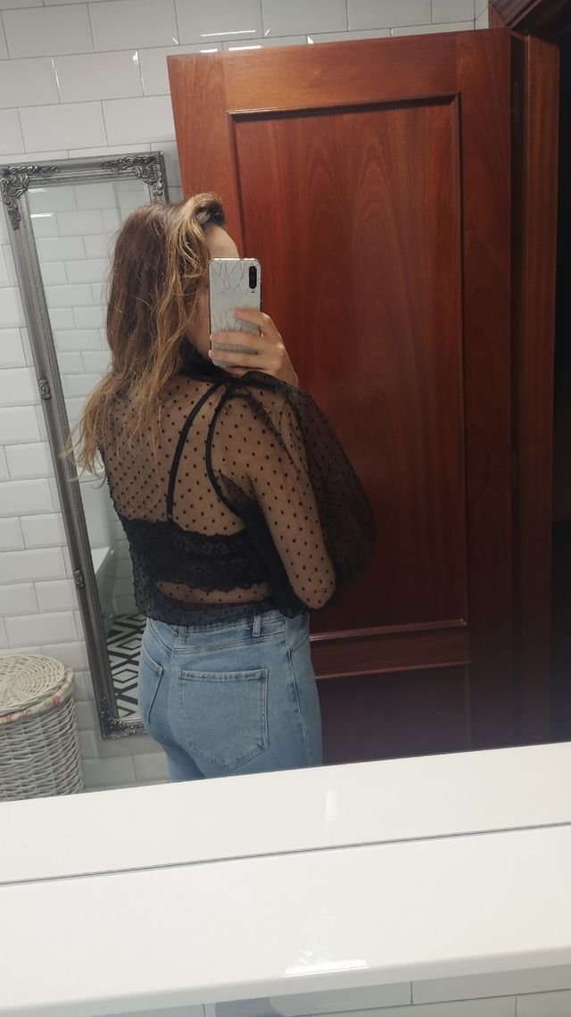 Camisa transparente L