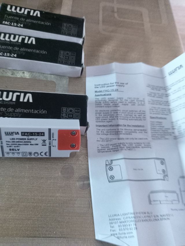 Fuente alimentación LLURIA