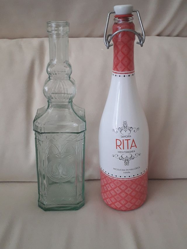botella/s de cristal