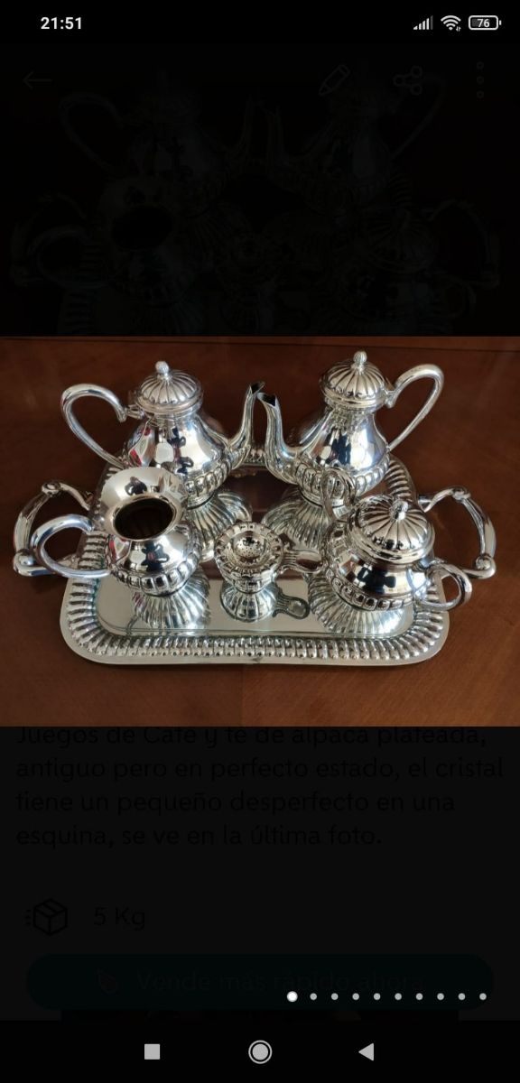 Juegos de Café y té de alpaca