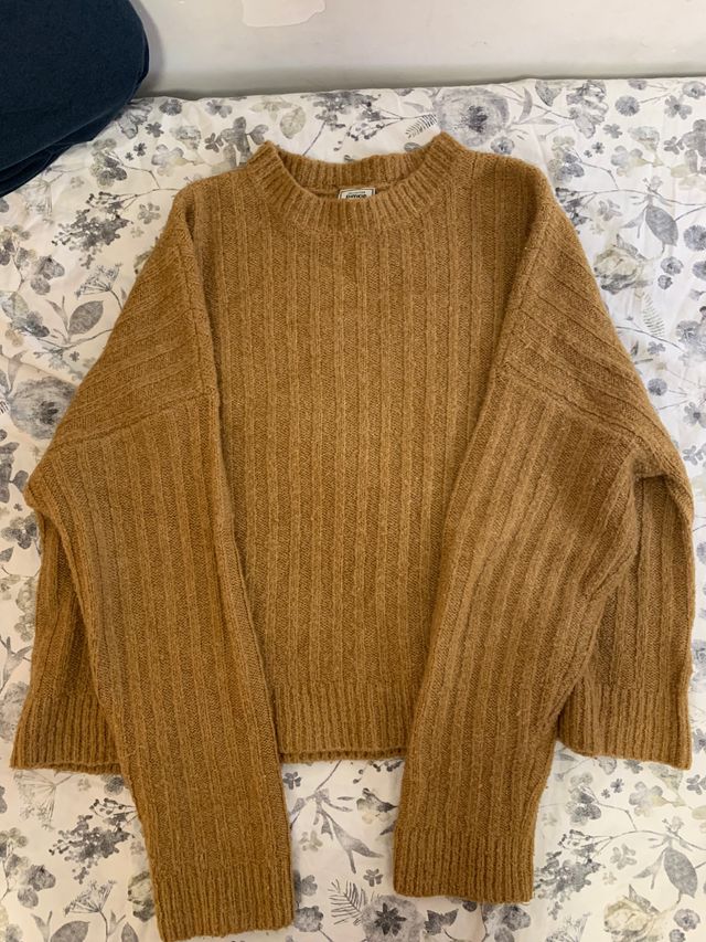 jersey de lana marrón