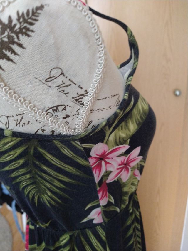 vestido largo estampado