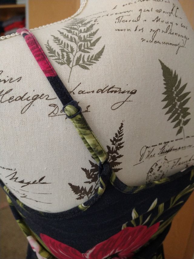 vestido largo estampado