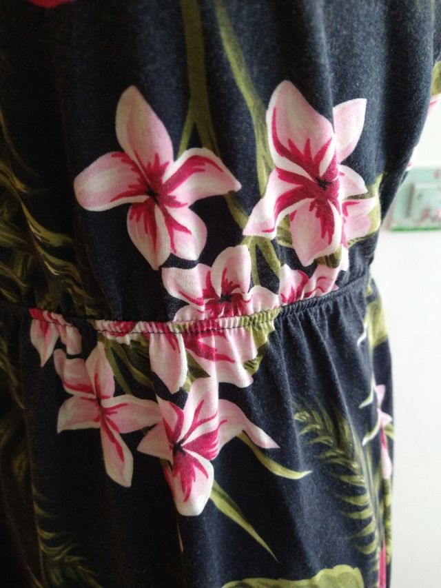 vestido largo estampado