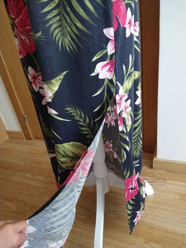 vestido largo estampado