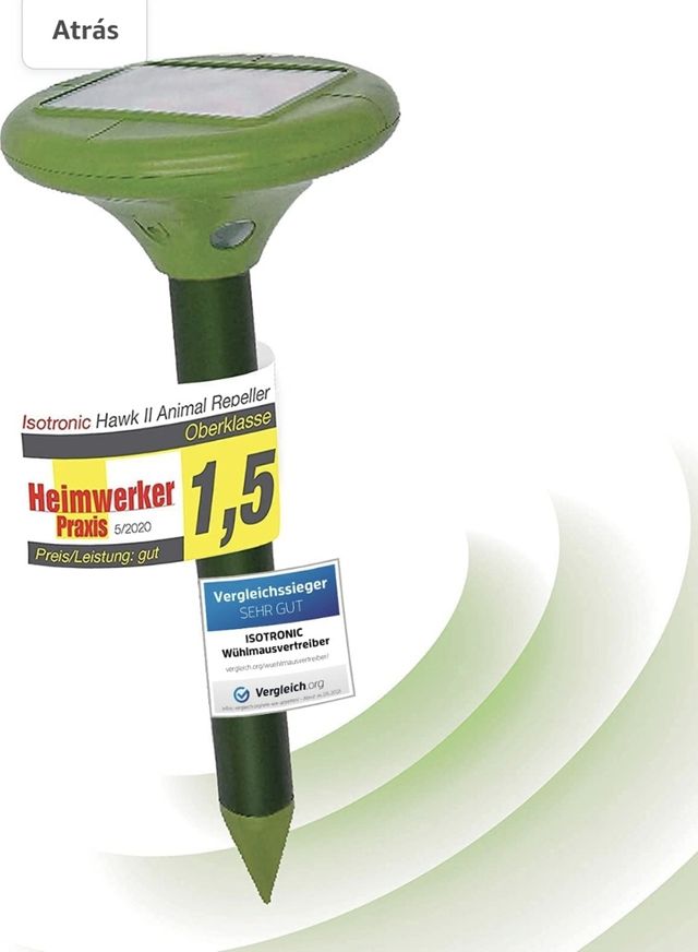 ISOTRONIC Ahuyentador ultrasónico contra topos, ca