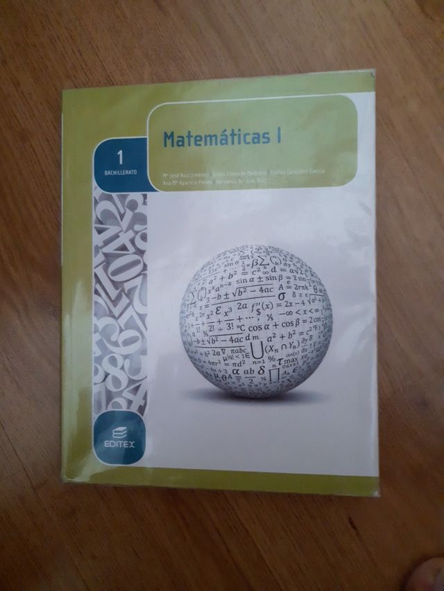 libro matemáticas 1° bachillerato