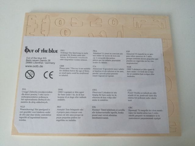 Puzzle coche de carreras de madera