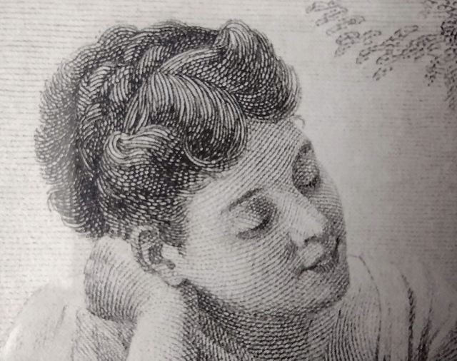 Grabado grande Etude de Paysage por Levasse