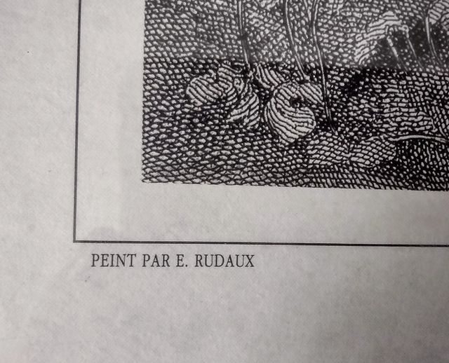 Grabado grande Etude de Paysage por Levasse