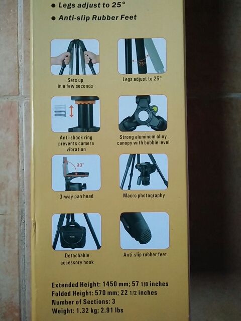 Trípode foto Vanguard Espod 203AP