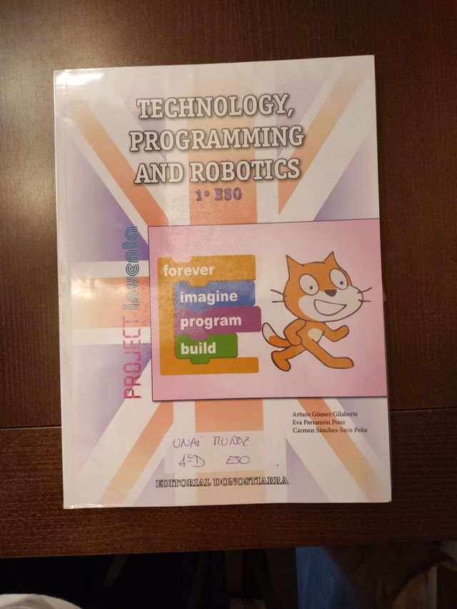 Libro Technology, Programming and Robotics 1 ESO