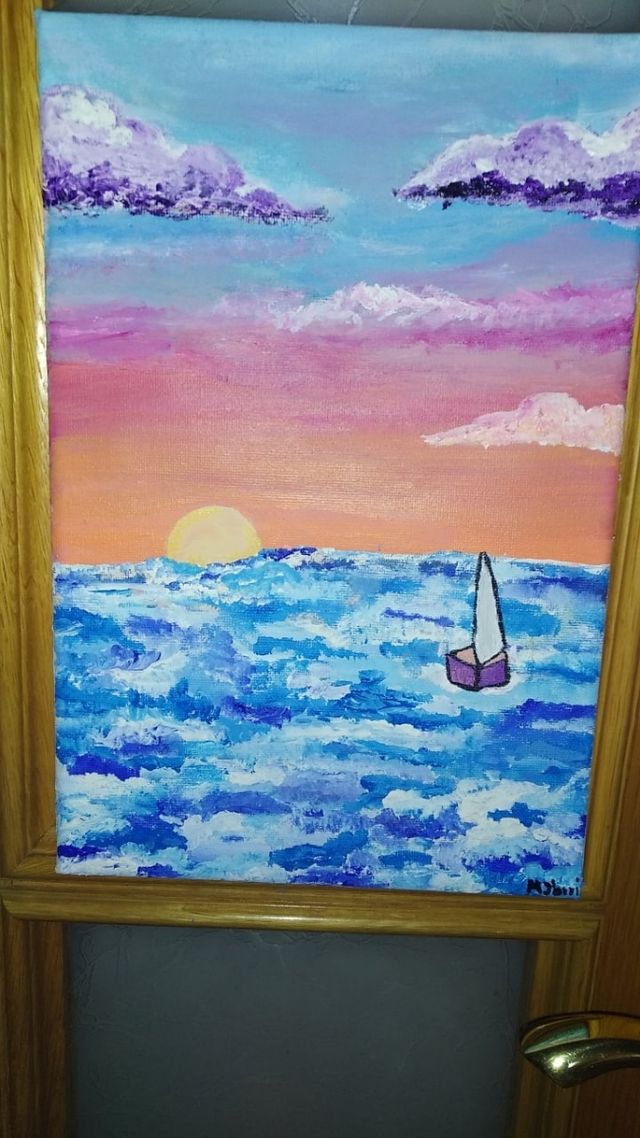 Cuadro pintado a mano