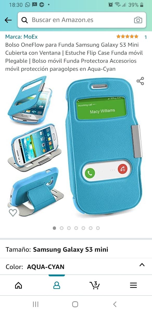 Funda de móvil Samsung S3 Mini