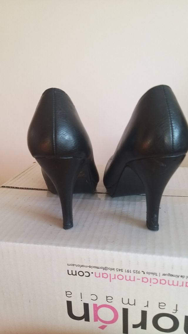 zapatos Negros con plataforma.