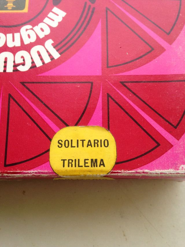Juego Magnético DOBLE Solitario + Trilema de RIMA