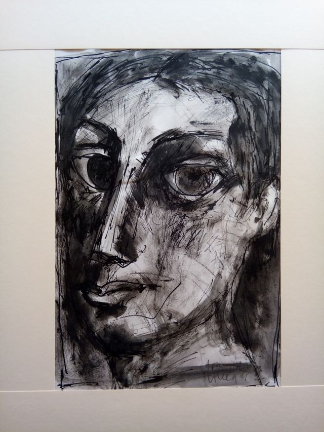 Joaquín VILLEGAS.Retrato de Carlo.1987.Magnífico.