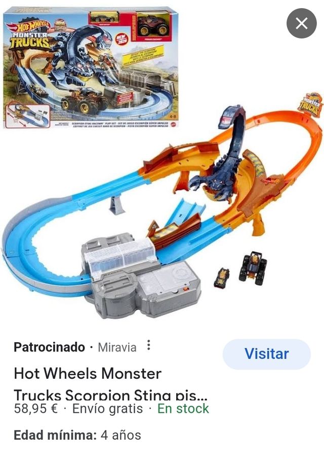 Pista escorpion hot wheels