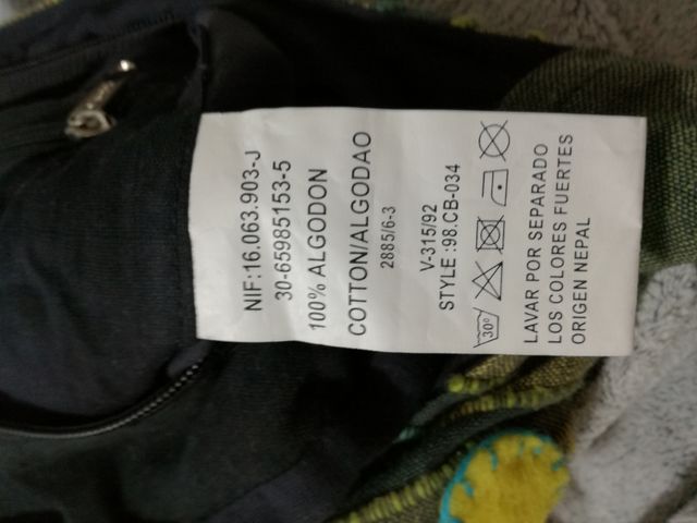 Bolso de tela verde de HHG nuevo