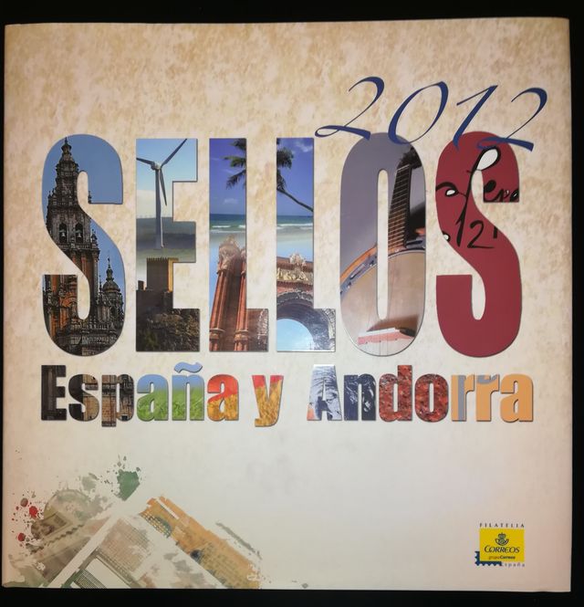 Libro annuale dei francobolli per Spagna e Andorra 2.012.-