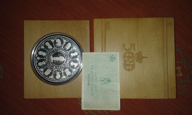 Monete d'argento dell'Expo 92 di Siviglia.