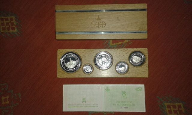 Monete d'argento dell'Expo 92 di Siviglia.