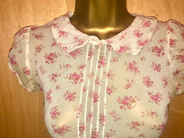 H&M camiseta top floral pastoral