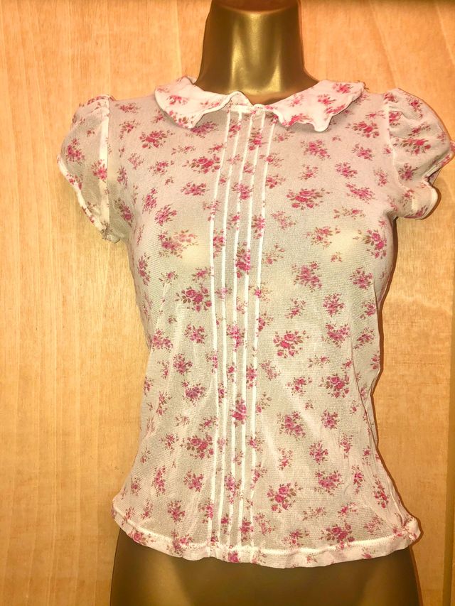 H&M camiseta top floral pastoral