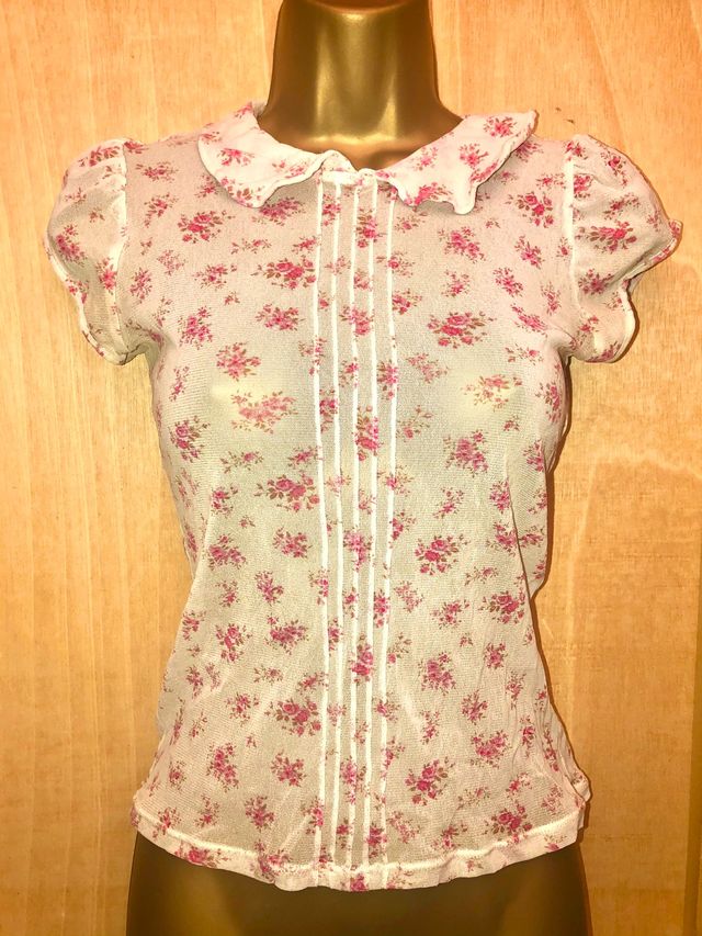 H&M camiseta top floral pastoral