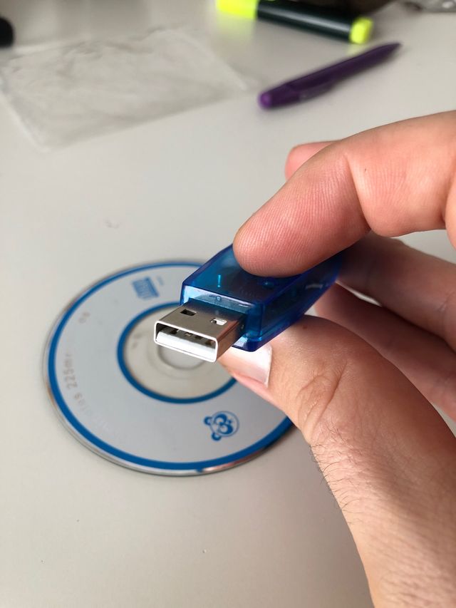 Adaptador de lector cable land usb, pc teletrabajo