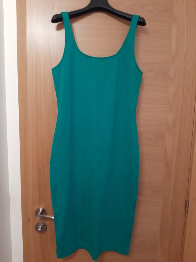 Vestido verde agua