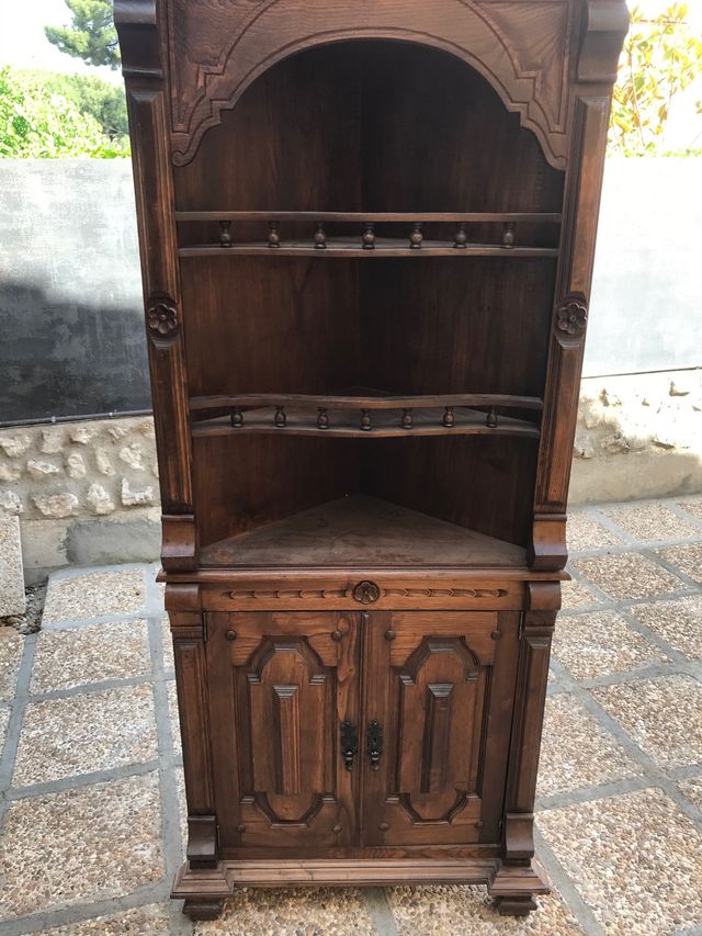 Armario esquinero antiguo madera