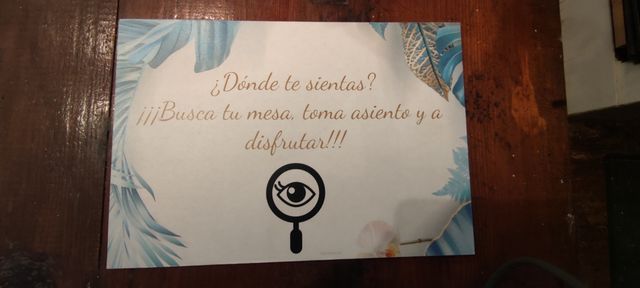 Carteles rincones boda