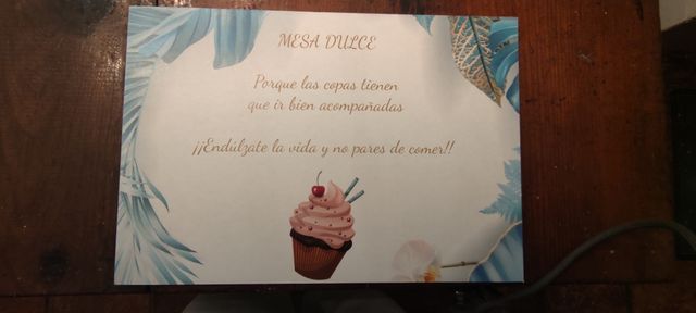 Carteles rincones boda