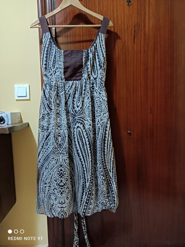 Precioso vestido tirantes verano seda, Zara