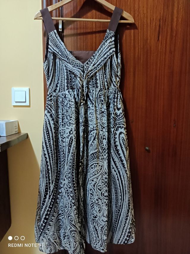Precioso vestido tirantes verano seda, Zara