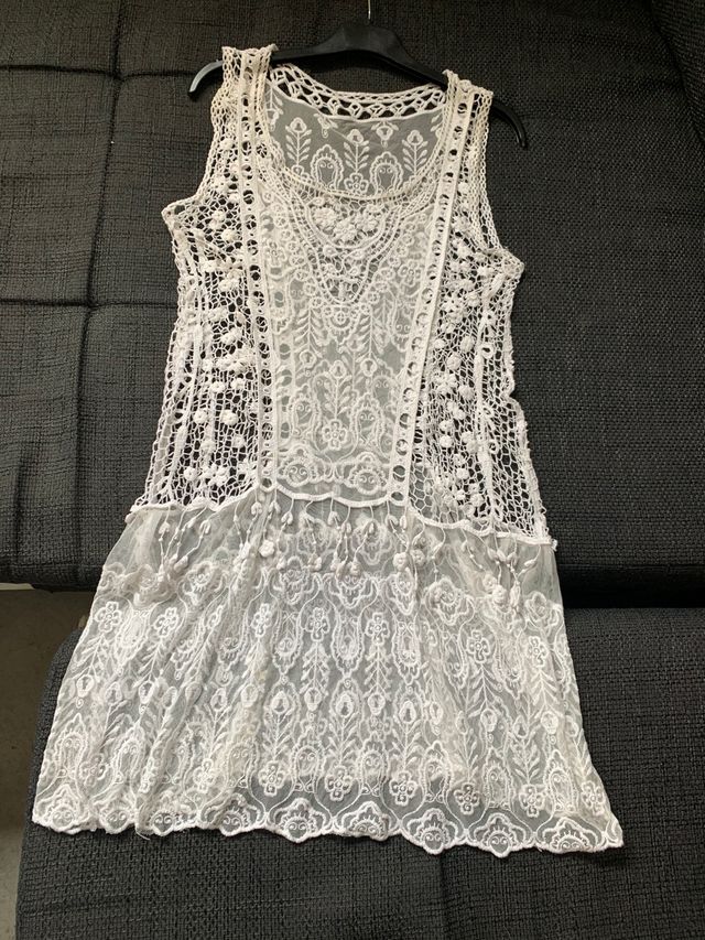 Vestido Encaje y crochet
