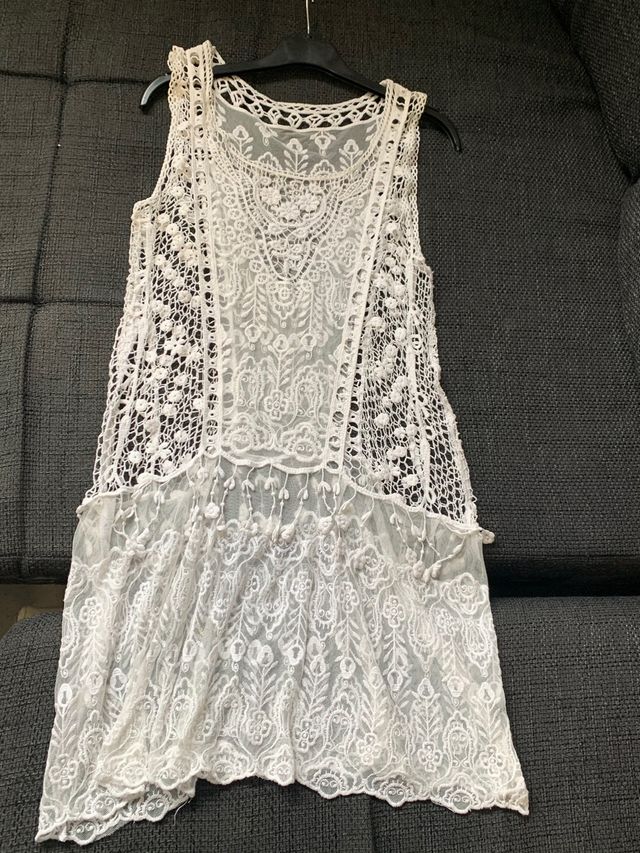 Vestido Encaje y crochet