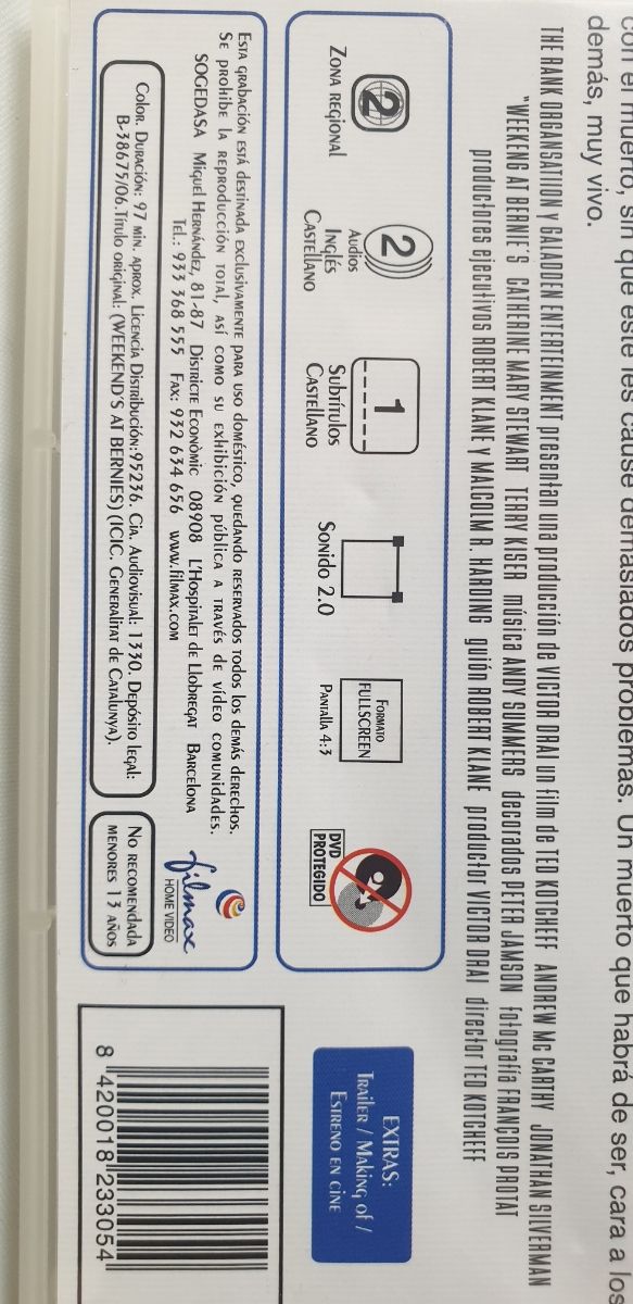 Este muerto está muy vivo (1989) 🎬🍿