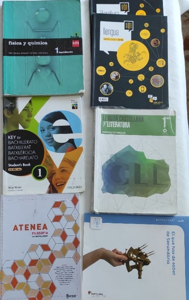 Libros primero bachiller, precio por unidad