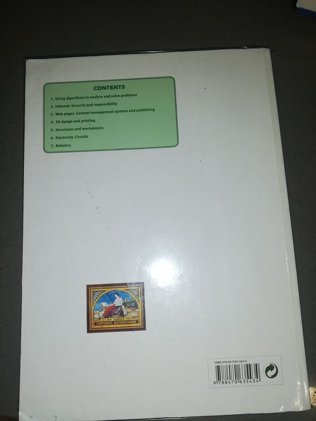 Libro 2°de ESO Technology Programming and Robotics