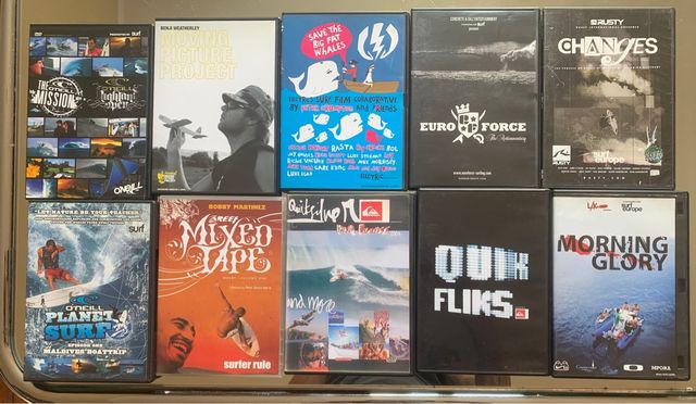 Lote 10 dvd miticos surf